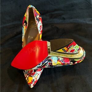 Red Bottom Wedge Heels Shoes European 39 (US 8)
